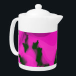 WATER ABSTRACT THEEPOT<br><div class="desc">Een abstract waterontwerp in paarse en zwarte stroom water.</div>