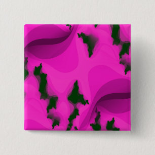 WATER ABSTRACT VIERKANTE BUTTON 5,1 CM