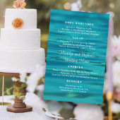 Water Achtergrond Budget Wedding Menu Sjabloon