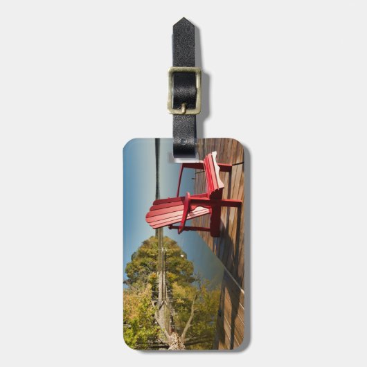 Water | Adirondack Chair at the Lake Bagagelabel (Voorkant verticaal)