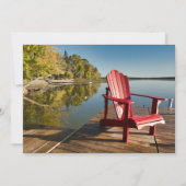 Water | Adirondack Chair at the Lake Bedankkaart (Voorkant)