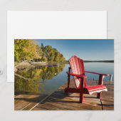 Water | Adirondack Chair at the Lake Bedankkaart (Voorkant / Achterkant)