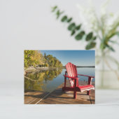 Water | Adirondack Chair at the Lake Briefkaart (Staand voorkant)