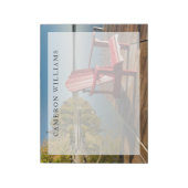 Water | Adirondack Chair at the Lake Notitieblok (Linkerzijde)