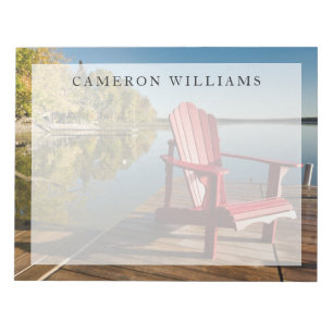 Water Adirondack Chair at the Lake Notitieblok