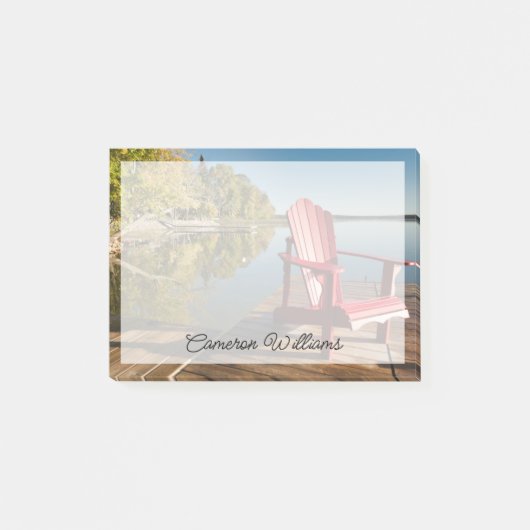 Water | Adirondack Chair at the Lake Post-it® Notes (Voorkant)