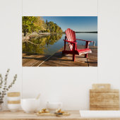 Water | Adirondack Chair at the Lake Poster (Keuken)