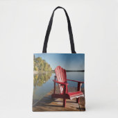 Water | Adirondack Chair at the Lake Tote Bag (Voorkant)