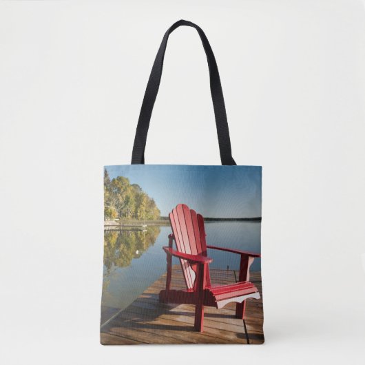Water | Adirondack Chair at the Lake Tote Bag (Voorkant)