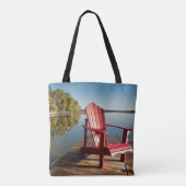 Water | Adirondack Chair at the Lake Tote Bag (Achterkant)