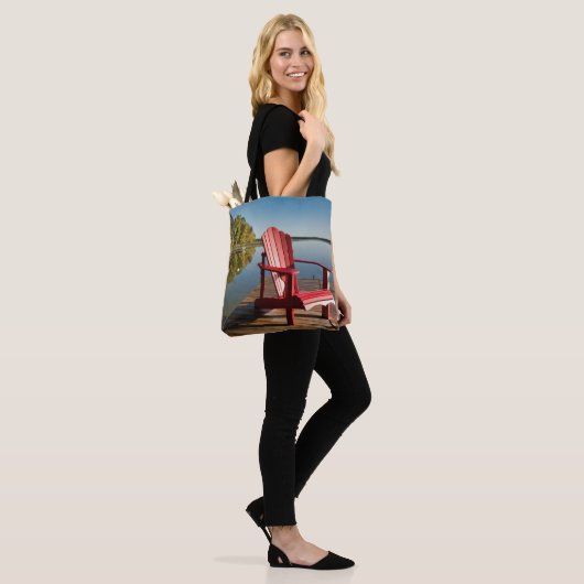 Water | Adirondack Chair at the Lake Tote Bag (Op model)