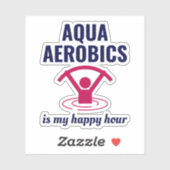 Water Aerobics Aquatic Oefening Fitness Sticker (Vel)