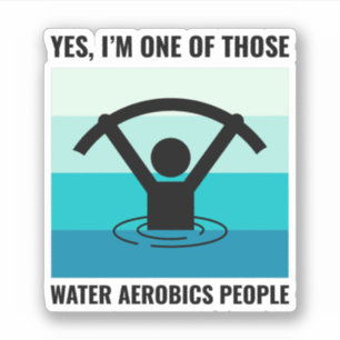 Water Aerobics Aquatic Oefening Fitness Sticker