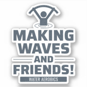 Water Aerobics Aquatic Oefening Fitness Sticker