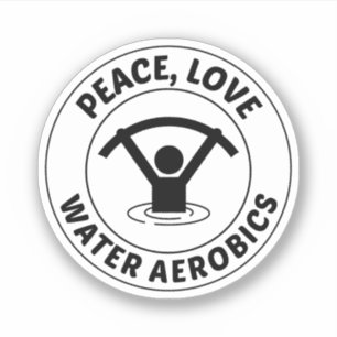 Water Aerobics Aquatic Oefening Fitness Sticker