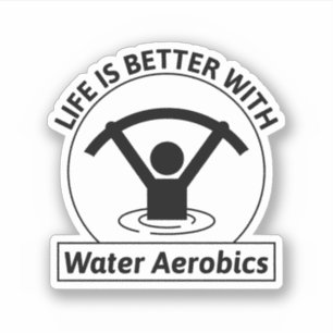 Water Aerobics Aquatic Oefening Fitness Sticker