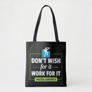 Water Aerobics Aquatic Oefening Pool Workout Tote Bag