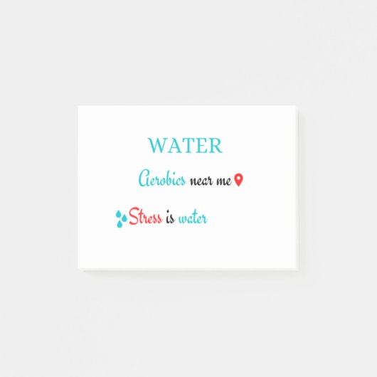 Water Aerobics bij me Post-it® Notes (Voorkant)