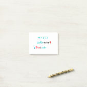 Water Aerobics bij me Post-it® Notes (Op bureau)