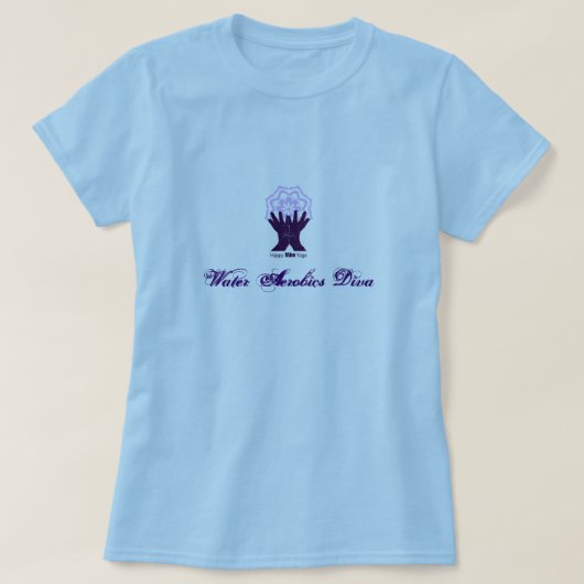 Water Aerobics Diva T-shirt (Design voorkant)