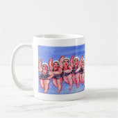 Water Aerobics Divas Fun Whimsical Chubby Koffiemok (Links)