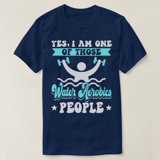 Water Aerobics Mensen in water Aerobics I Aqua Aer T-shirt (Design voorkant)