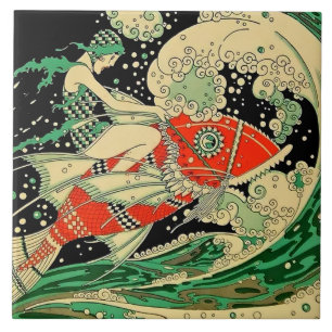 "Water" Art Deco van Jose Carlos Tegeltje