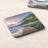 Water | Azure Alpine Lake, Austria Bier Onderzetter (Linkerzijde)