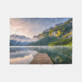 Water | Azure Alpine Lake, Austria Fleece Deken (Voorkant (Horizontaal))