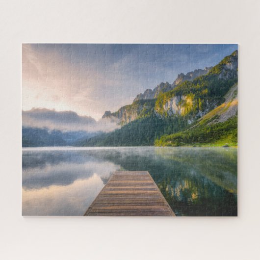 Water | Azure Alpine Lake, Austria Legpuzzel (Horizontaal)