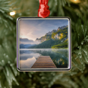 Water Azure Alpine Lake, Austria Metalen Ornament