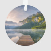 Water | Azure Alpine Lake, Austria Ornament (achterkant)
