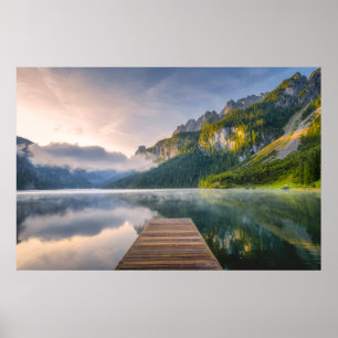 Water   Azure Alpine Lake, Austria Poster