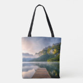 Water | Azure Alpine Lake, Austria Tote Bag (Achterkant)