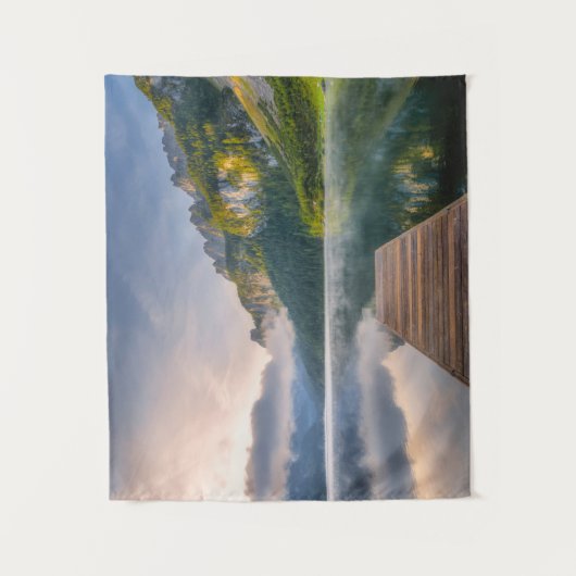 Water | Azure Alpine Lake, Austria Wandkleed (Voorkant)