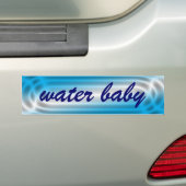 Water Baby Bumpersticker (Op auto)