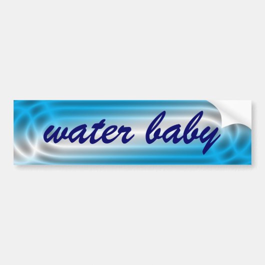 Water Baby Bumpersticker (Voorkant)