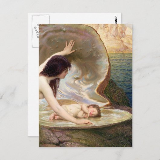 Water Baby - Herbert James Draper Briefkaart (Voorkant / Achterkant)