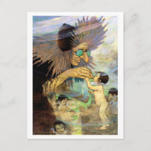 Water, Baby, Jessie Willcox Smith Briefkaart