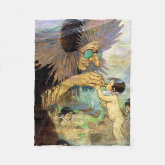 Water, Baby, Jessie Willcox Smith Fleece Deken (Voorkant)