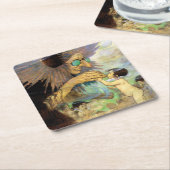 Water, Baby, Jessie Willcox Smith Kartonnen Onderzetters (Schuin)