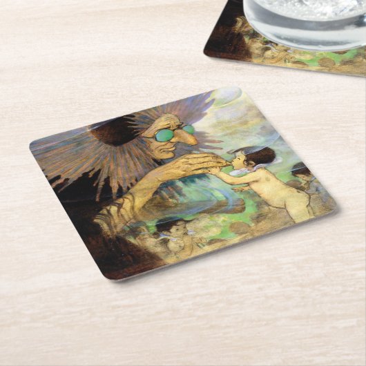 Water, Baby, Jessie Willcox Smith Kartonnen Onderzetters (Schuin)