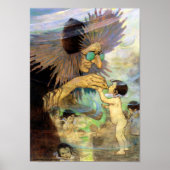 Water, Baby, Jessie Willcox Smith Poster (Voorkant)
