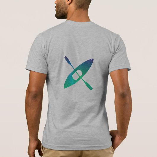 Water Baby Kayak T-shirt BW (Achterkant)