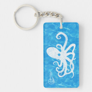 Water Baby Octopus Wave Sleutelhanger