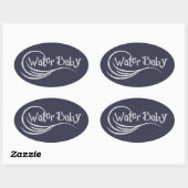 Water Baby  ovale Sticker (Vel)