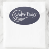Water Baby  ovale Sticker (Tas)