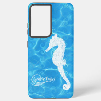Water Baby Seahorse Wave Case Samsung Galaxy Hoesje