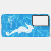 Water Baby Seahorse Wave Case Samsung Galaxy Hoesje (Achterkant horizontaal)