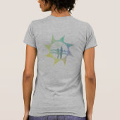 Water Baby Sun Surfer Distress T-shirt (Achterkant)